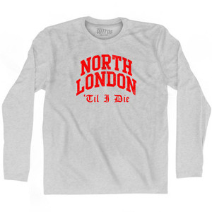 ARS Red North London Soccer Adult Cotton Long Sleeve T-Shirt by Ultras ARS Red North London Soccer Adult Cotton Long Sleeve T-Shirt by Ultras