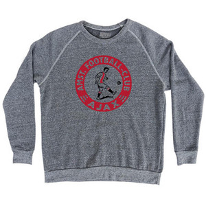 Ajax Soccer Crest 1900-1911 Adult Tri-Blend Sweatshirt by Ultras Ajax Soccer Crest 1900-1911 Adult Tri-Blend Sweatshirt by Ultras