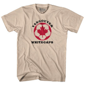 Vancouver Whitecaps Soccer Canada Leaf Ball Logo Adult Cotton T-Shirt by Ultras Vancouver Whitecaps Soccer Canada Leaf Ball Logo Adult Cotton T-Shirt by Ultras