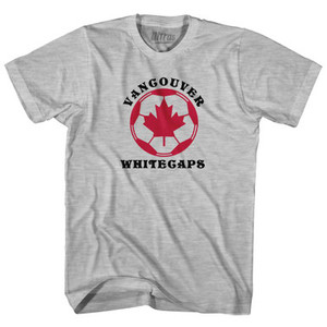 Vancouver Whitecaps Soccer Canada Leaf Ball Logo Adult Cotton T-Shirt by Ultras Vancouver Whitecaps Soccer Canada Leaf Ball Logo Adult Cotton T-Shirt by Ultras