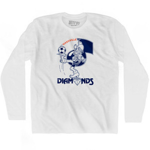 Nashville Diamonds Soccer Adult Cotton Long Sleeve T-Shirt by Ultras Nashville Diamonds Soccer Adult Cotton Long Sleeve T-Shirt by Ultras
