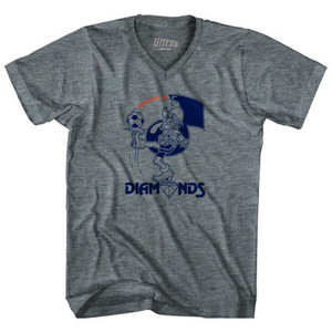 Nashville Diamonds Soccer Adult Tri-Blend V-Neck T-Shirt by Ultras Nashville Diamonds Soccer Adult Tri-Blend V-Neck T-Shirt by Ultras