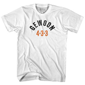 Holland Netherlands Gewoon 4-3-3 SoccerWomens Cotton Junior Cut T-Shirt by Ultras Holland Netherlands Gewoon 4-3-3 SoccerWomens Cotton Junior Cut T-Shirt by Ultras