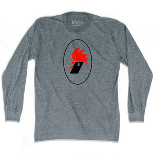 BARI Italy Vintage Soccer Crest Adult Tri-Blend Long Sleeve T-shirt by Ultras BARI Italy Vintage Soccer Crest Adult Tri-Blend Long Sleeve T-shirt by Ultras