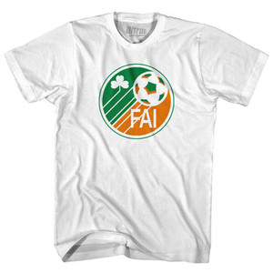 Ireland Soccer Fai Vintage Circle Logo Womens Cotton Junior Cut T-Shirt by Ultras Ireland Soccer Fai Vintage Circle Logo Womens Cotton Junior Cut T-Shirt by Ultras