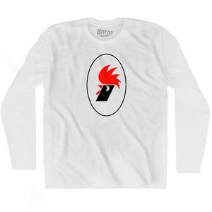 BARI Italy Vintage Soccer Crest Adult Cotton Long Sleeve T-shirt by Ultras