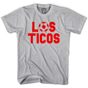 Costa Rica Los Ticos Soccer Team Womens Cotton Junior Cut T-Shirt - Grey Heather Costa Rica Los Ticos Soccer Team Womens Cotton Junior Cut T-Shirt - Grey Heather