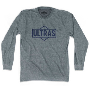 Ultras Diamond Logo Ultras Soccer Long Sleeve T-shirt - Athletic Grey Ultras Diamond Logo Ultras Soccer Long Sleeve T-shirt - Athletic Grey