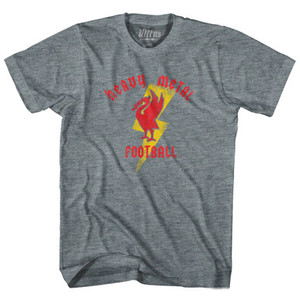 Liverpool Heavy Metal Football Adult Tri-Blend T-Shirt by Ultras Liverpool Heavy Metal Football Adult Tri-Blend T-Shirt by Ultras