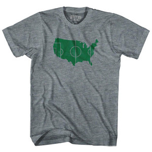 Continental American Soccer Pitch Womens Tri-Blend Junior Cut T-Shirt - Athletic Grey Continental American Soccer Pitch Womens Tri-Blend Junior Cut T-Shirt - Athletic Grey