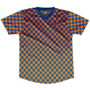 Ultras Micro Checkerboard Soccer Jersey - Royal and Tennessee Orange Ultras Micro Checkerboard Soccer Jersey - Royal and Tennessee Orange
