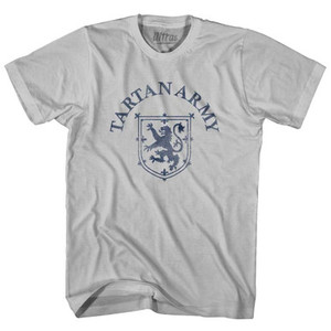 Scotland Lion Crest Tartan Army Soccer Adult Cotton T-Shirt-Cool Grey Scotland Lion Crest Tartan Army Soccer Adult Cotton T-Shirt-Cool Grey