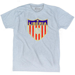 Vintage Liberia Soccer Crest Adult Tri-Blend T-Shirt by Ultras Vintage Liberia Soccer Crest Adult Tri-Blend T-Shirt by Ultras
