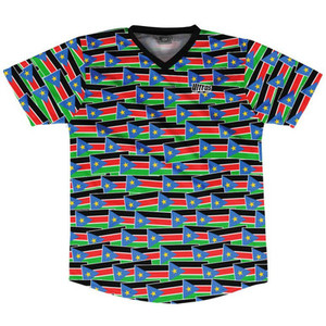 Ultras South Sudan Party Flags Soccer Jersey Made In USA - Multi Ultras South Sudan Party Flags Soccer Jersey Made In USA - Multi