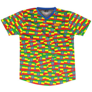 Ultras Ethiopia Party Flags Soccer Jersey Made In USA - Multi Ultras Ethiopia Party Flags Soccer Jersey Made In USA - Multi
