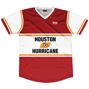 Houston Hurricane 79 Road Soccer Jersey Made In USA - Red Houston Hurricane 79 Road Soccer Jersey Made In USA - Red