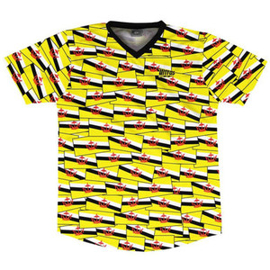 Ultras Brunei Party Flags Soccer Jersey Made In USA - Yellow Ultras Brunei Party Flags Soccer Jersey Made In USA - Yellow
