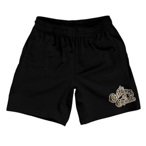 Colorado Caribous 78 Road Soccer Shorts Made In USA - Black Colorado Caribous 78 Road Soccer Shorts Made In USA - Black
