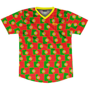 Ultras Portugal Party Flags Soccer Jersey Made In USA - Green Red Ultras Portugal Party Flags Soccer Jersey Made In USA - Green Red
