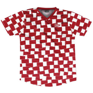 Ultras Qatar Party Flags Soccer Jersey Made In USA - Maroon Ultras Qatar Party Flags Soccer Jersey Made In USA - Maroon