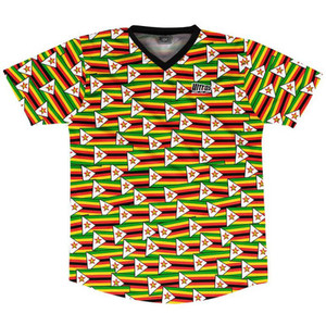 Ultras Zimbabwe Party Flags Soccer Jersey Made In USA - Multi Ultras Zimbabwe Party Flags Soccer Jersey Made In USA - Multi