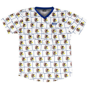 Ultras Illinois State Party Flags Soccer Jersey Made In USA - White Ultras Illinois State Party Flags Soccer Jersey Made In USA - White
