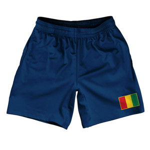 Guinea Country Heritage Flag Athletic Running Fitness Exercise Shorts 7" Inseam Made In USA Shorts by Ultras Guinea Country Heritage Flag Athletic Running Fitness Exercise Shorts 7" Inseam Made In USA Shorts by Ultras