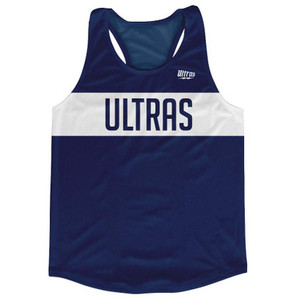 Ultras Navy Blue and White Finish Line Running Tank Top Racerback Track and Cross Country Singlet Jersey Made In USA - Navy Blue & White Ultras Navy Blue and White Finish Line Running Tank Top Racerback Track and Cross Country Singlet Jersey Made In USA - Navy Blue & White