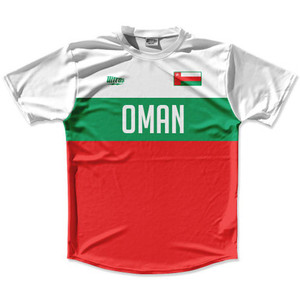 Ultras Oman Flag Finish Line Running Cross Country Track Shirt Made In USA - White Red Ultras Oman Flag Finish Line Running Cross Country Track Shirt Made In USA - White Red