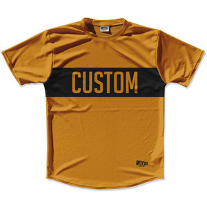 Burnt Orange & Black Custom Finish Line Running Shirt Made in USA - Burnt Orange & Black Burnt Orange & Black Custom Finish Line Running Shirt Made in USA - Burnt Orange & Black