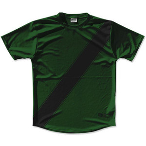 Forest Green & Black Sash Running Shirt Made in USA - Forest Green & Black Forest Green & Black Sash Running Shirt Made in USA - Forest Green & Black