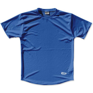 Blue Custom Solid Color Running Shirt Made in USA - Blue Blue Custom Solid Color Running Shirt Made in USA - Blue