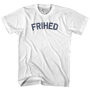 Freedom Collection Denmark Danish 'Frihed' Womens Cotton Junior Cut T-Shirt by Ultras Freedom Collection Denmark Danish 'Frihed' Womens Cotton Junior Cut T-Shirt by Ultras