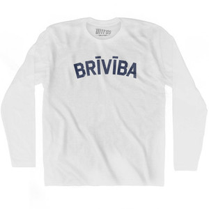 Freedom Collection Latvian 'Briviba' Adult Cotton Long Sleeve T-Shirt by Ultras
