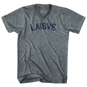 Freedom Collection Lithuanian 'Laisve' Adult Tri-Blend V-Neck T-Shirt by Ultras Freedom Collection Lithuanian 'Laisve' Adult Tri-Blend V-Neck T-Shirt by Ultras
