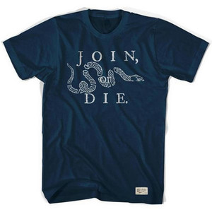 Philadelphia Join or Die Soccer T-shirt - Navy Philadelphia Join or Die Soccer T-shirt - Navy
