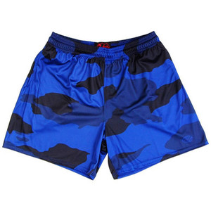 Navy Camo Rugby Gym Short 5 Inch Inseam With Pockets Made In USA - Camo Navy Camo Rugby Gym Short 5 Inch Inseam With Pockets Made In USA - Camo