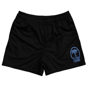 Fiji Rugby Gym Short 5 Inch Inseam With Pockets Made In USA - Black Fiji Rugby Gym Short 5 Inch Inseam With Pockets Made In USA - Black
