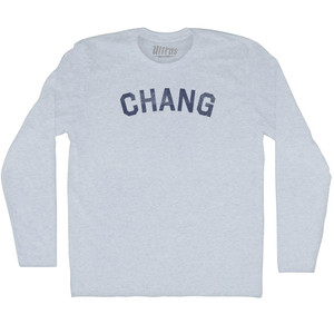 Chang Adult Tri-Blend Long Sleeve T-shirt - Athletic White Chang Adult Tri-Blend Long Sleeve T-shirt - Athletic White