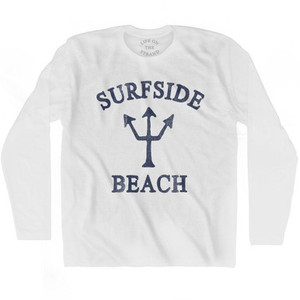 Texas Surfside Beach Trident Adult Cotton Long Sleeve T-Shirt by Ultras Texas Surfside Beach Trident Adult Cotton Long Sleeve T-Shirt by Ultras