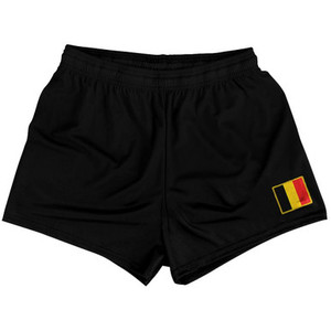 Belgium Country Heritage Flag Womens & Girls Sport Shorts End Made In USA by Ultras Belgium Country Heritage Flag Womens & Girls Sport Shorts End Made In USA by Ultras