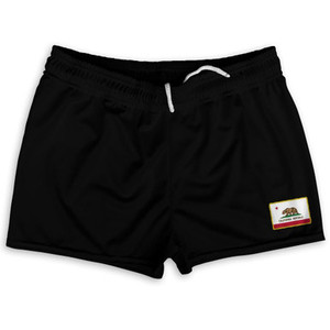 California State Heritage Flag Shorty Short Gym Shorts 2.5" Inseam Made in USA by Ultras California State Heritage Flag Shorty Short Gym Shorts 2.5" Inseam Made in USA by Ultras
