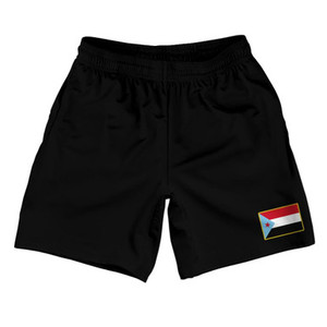 South Yemen Country Heritage Flag Athletic Running Fitness Exercise Shorts 7" Inseam Made In USA Shorts by Ultras South Yemen Country Heritage Flag Athletic Running Fitness Exercise Shorts 7" Inseam Made In USA Shorts by Ultras