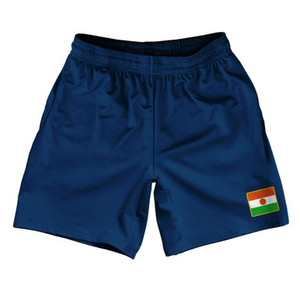 Niger Country Heritage Flag Athletic Running Fitness Exercise Shorts 7" Inseam Made In USA Shorts by Ultras Niger Country Heritage Flag Athletic Running Fitness Exercise Shorts 7" Inseam Made In USA Shorts by Ultras