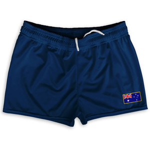 Australia Country Heritage Flag Shorty Short Gym Shorts 2.5" Inseam Made In USA by Ultras Australia Country Heritage Flag Shorty Short Gym Shorts 2.5" Inseam Made In USA by Ultras