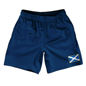 Scotland Country Heritage Flag Athletic Running Fitness Exercise Shorts 7" Inseam Made In USA Shorts by Ultras Scotland Country Heritage Flag Athletic Running Fitness Exercise Shorts 7" Inseam Made In USA Shorts by Ultras