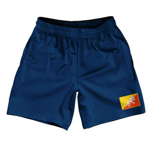 Bhutan Country Heritage Flag Athletic Running Fitness Exercise Shorts 7" Inseam Made In USA Shorts by Ultras Bhutan Country Heritage Flag Athletic Running Fitness Exercise Shorts 7" Inseam Made In USA Shorts by Ultras