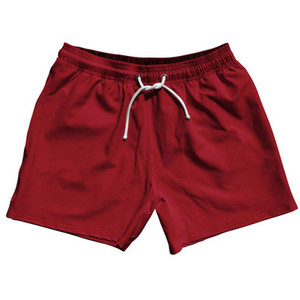 Red Cardinal Blank 5" Swim Shorts Made in USA by Ultras Red Cardinal Blank 5" Swim Shorts Made in USA by Ultras