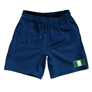Nigeria Country Heritage Flag Athletic Running Fitness Exercise Shorts 7" Inseam Made In USA Shorts by Ultras Nigeria Country Heritage Flag Athletic Running Fitness Exercise Shorts 7" Inseam Made In USA Shorts by Ultras