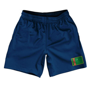 Turkmenistan Country Heritage Flag Athletic Running Fitness Exercise Shorts 7" Inseam Made In USA Shorts by Ultras Turkmenistan Country Heritage Flag Athletic Running Fitness Exercise Shorts 7" Inseam Made In USA Shorts by Ultras